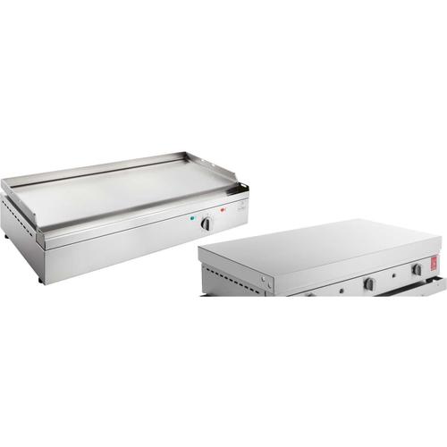 Plancha Électrique En Inox Chef 80 Cm Avec Couvercle