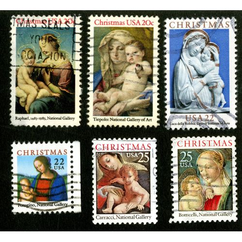 Six Timbres Usa Christmas