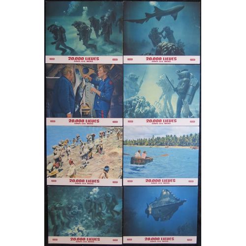 20000 Lieues Sous Les Mers - Film Walt Disney 1954 Richard Fleischer - 8 Photos D'exploitation Originales De Cinéma - Affiche 24x30 Cm * Kirk Douglas ; James Mason ; Paul Lukas - Roman Jules Verne