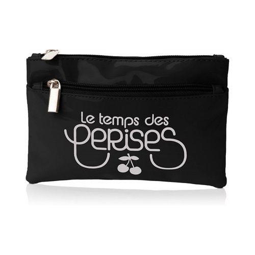 Le temps des Cerises trousse pochette rumba 17 noir/blanc