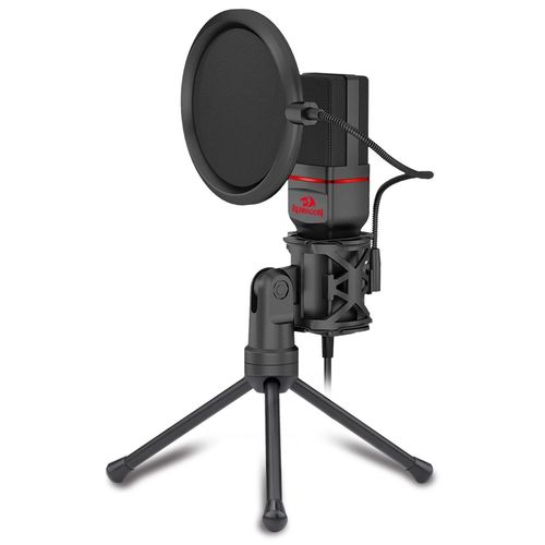 Redragon Seyfert Gm100 Microphone De Jeu Professionnel Avec Filtre Anti-Pop (Connexion 3,5 Mm)