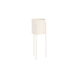 Pot De Fleurs Bas En Acier, Beige