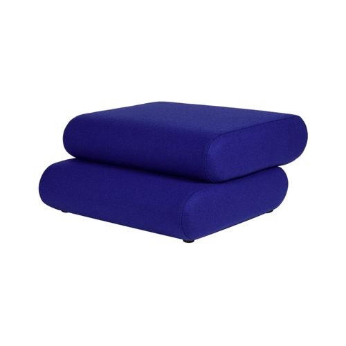 Pouf 2 Niveaux En Fibre Synthétique, Myrtille