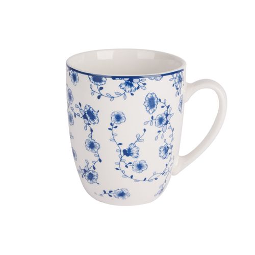 Lot De 4 Tasses En Céramique, Bleu, 37 Cl