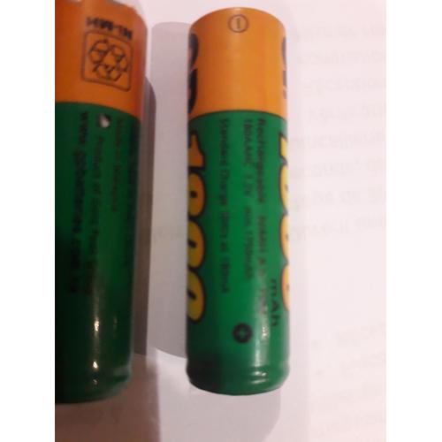 Piles GP 1800 mAh rechargeable