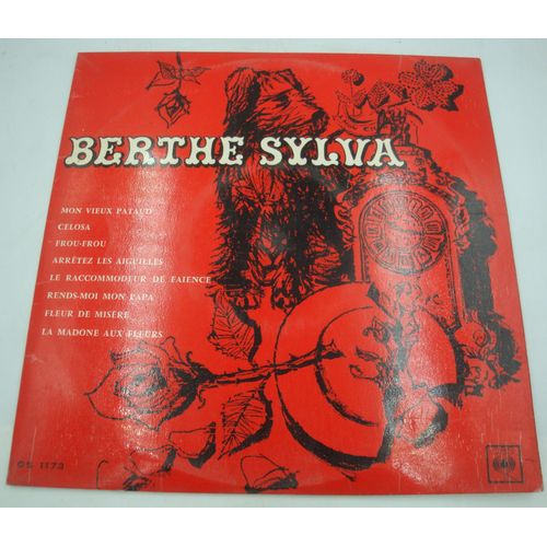 Berthe Sylva - Mon Vieux Pataud/Fleur De Misère/La Madone Aux Fleurs Lp25cm 1958 Cbs