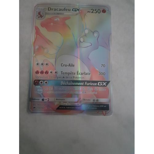 Carte Dracaufeu Gx Arc En Ciel Secrète