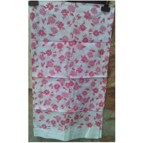 Vintage - Taie De Traversin - Motif Floral - 38 X 144 Cm Environ