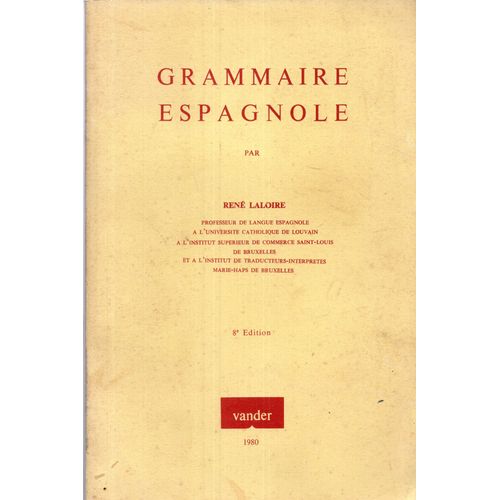 Grammaire Espagnole