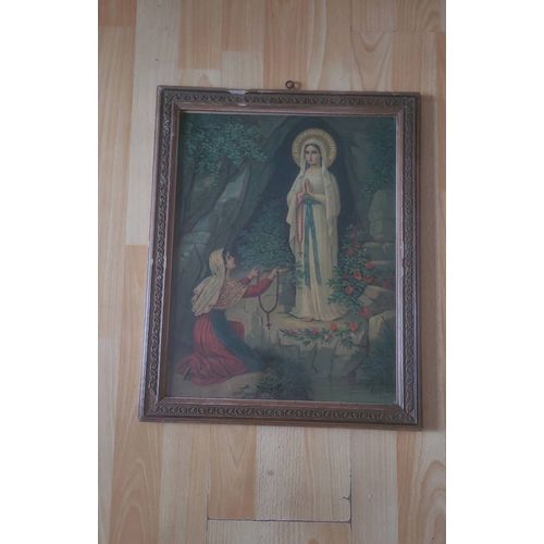 Tableau De La Sainte Bernadette 