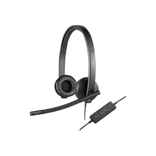 Casque USB Logitech H570e - Micro-casque - sur-oreille - filaire