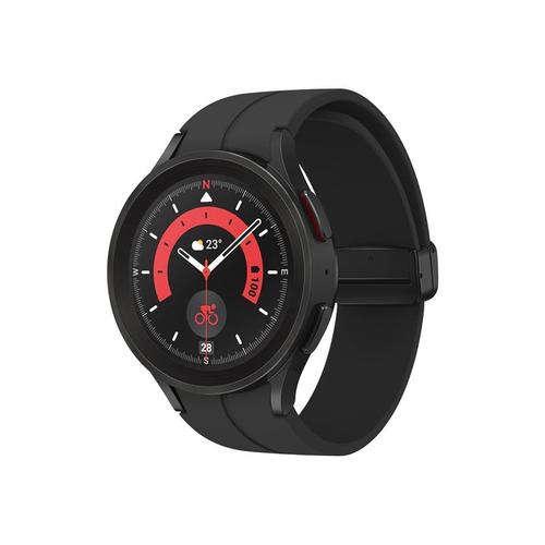 Samsung Galaxy Watch5 Pro - 45 Mm - Titane Noir - Montre Intelligente Avec Bracelet Sport - Affichage 1.4" - 16 Go - Nfc, Wi-Fi, Bluetooth - 46.5 G