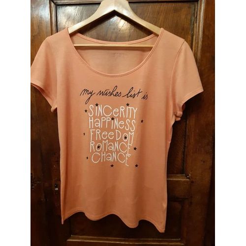 Tee-Shirt "In Extenso" Orange