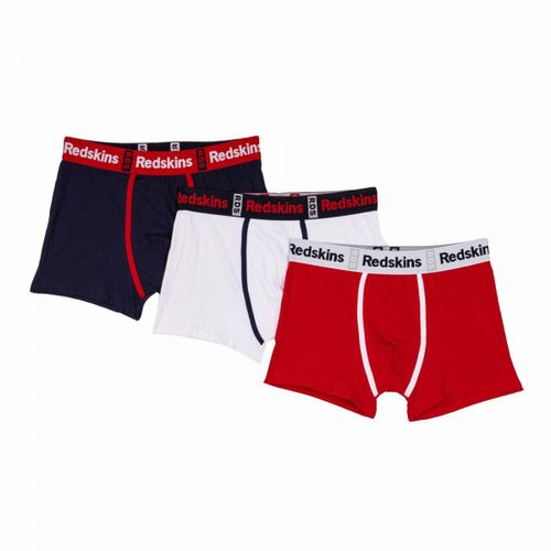 Lot De 3 Boxers En Coton Homme Redskins