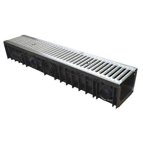 Caniveaux en PP Jardibric avec Grille Acier Galvanisée