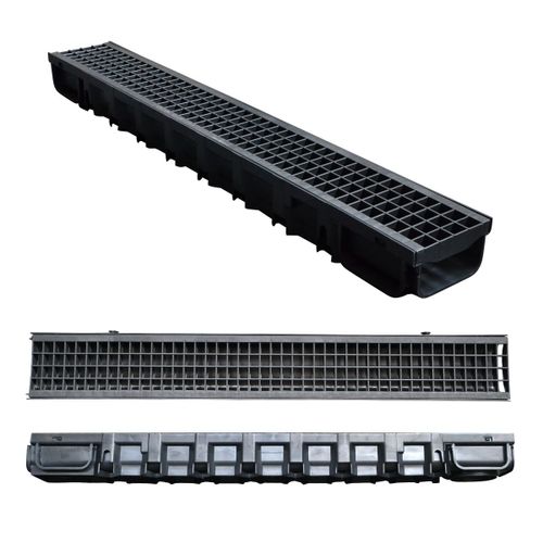 Caniveaux en PP Jardibric avec Grille Polypropylène
