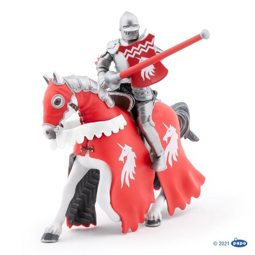 Medieval Et Fantastiques Cheval Du Chevalier Licorne À La Lance