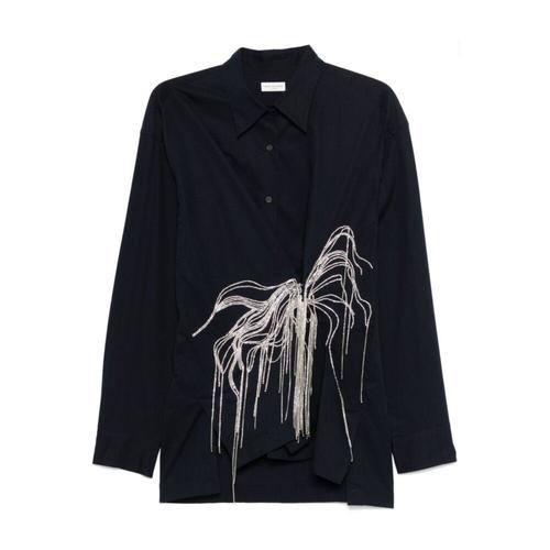 Dries Van Noten - Blouses & Shirts > Shirts - Blue