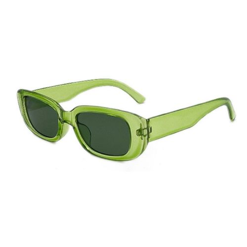 Lunettes De Soleil De Sport Vintage Pour Hommes Et Femmes",Petites Lunettes Rectangulaires,Nuances,Protection Des Yeux En Plein Air,Lunettes Uv400,"Design De Mode - Type S1-Trans Green
