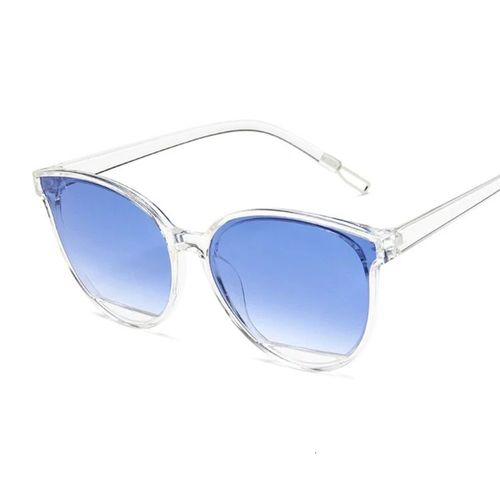 Lunettes De Soleil Miroir ?Il De Chat Pour Femmes",Lunettes De Soleil Noires,Rétro,Sexy,Créateur De Marque,Luxe,Vintage,Dames,"Uv400 - Type Trans Blue