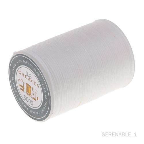 Polyester Ciré 0,8 Mm Cordon Main Pt 90 Mètres/Rouleau Blanc