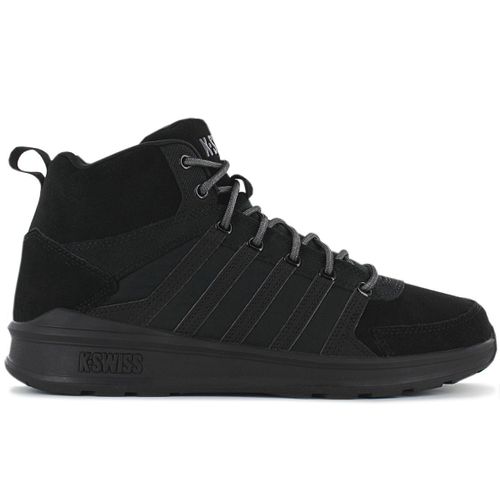 Ksswiss Vista Trainer Mid Baskets Sneakers Chaussures Cuir Noir 07145s010sm