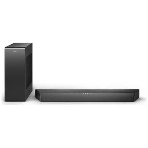 Philips TAB7207/10, 2.1ch Soundbar with Wireless Subwoofer, Noir