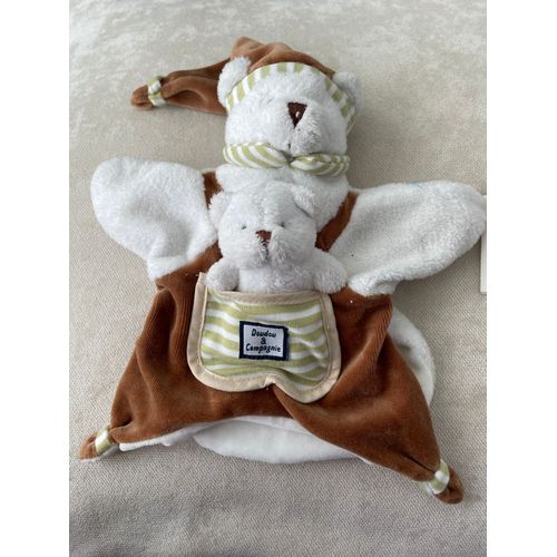 Doudou Et Compagnie Marionnette L Ours Marron Victor