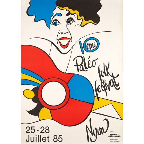 Affiche Paléo Folk Festival 1985