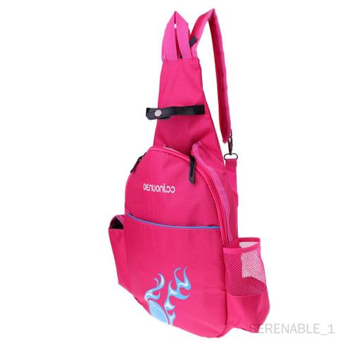 Sac De Support De Raquette De Badminton De Sac À De Raquette De Tennis Pour Dehors Rose Rouge