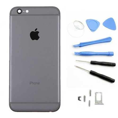 Chassis Coque Arrière Gris Logo Pour Iphone 6 4.7" Avec Tournevis