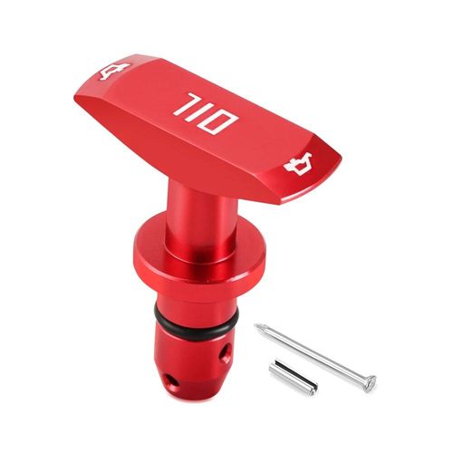 Poignée De Nervure De Jauge D'huile De Voiture,Poignée De Traction D'huile Moteur Pour Fusible 300c 300m Pt Cruiser Grand Voyager Pacifica Sebring Mk3 200 Town - Type Rouge