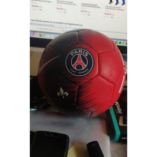 Ballon de Football Officiel PSG Paris Saint-Germain Marine Rouge