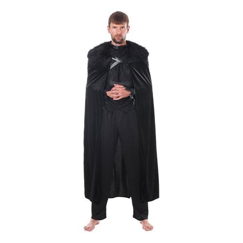 Costume Ou Cape Médiévale De Chevalier Noir Des Neiges Pour Hommes