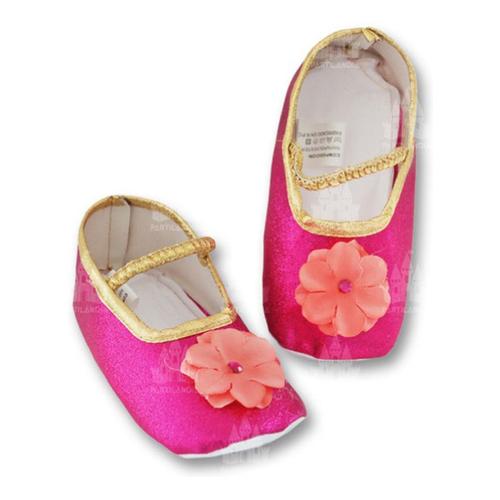 Chaussures Princesse Rose À Paillettes 18x7 Cm