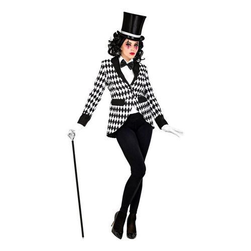 Élégant Costume Ou Veste D'arlequin À Carreaux Pour Femme
