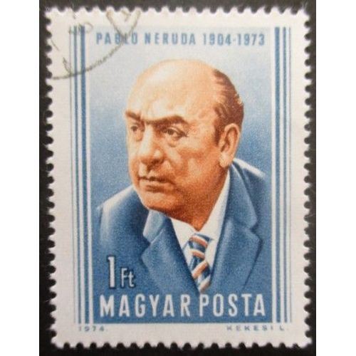 Hongrie N°2390 Poète Pablo Neruda Oblitéré