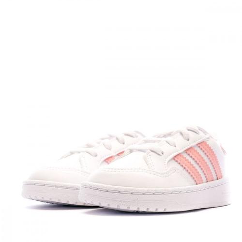 Basket Adidas fille blanc/rose (19-23) - DistriCenter