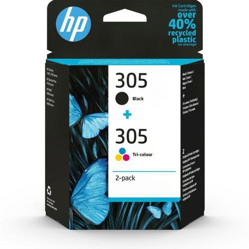 HP 305 2-pack - Pack de 2 cartouches d'encre - noir, couleurs