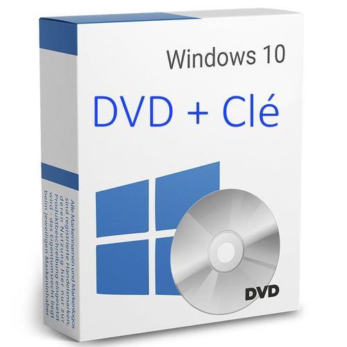 Dvd Windows 10 Famille Avec Clé D'activation