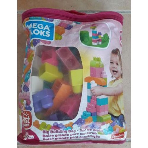 Sac medium rose blocs de construction MEGABLOKS 60 pièces