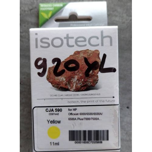 Cartouche Isotech CJA 590 jaune. HP920XL jaune