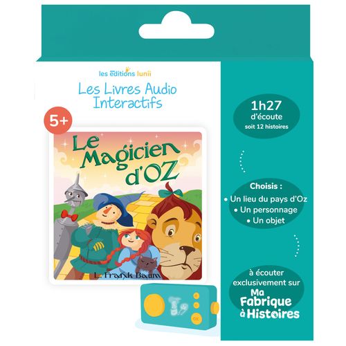 Lunii Coffret Le Magicien D'oz - Livre Audio Interactif Dès 5 Ans À Écouter Sur Ma Fabrique À Histoires