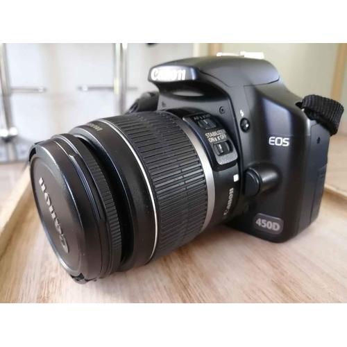 Kit Canon EOS 450D 12.2 mpix + Objectif 18-55 + Objectif ultrasonic 100mm + sacoches