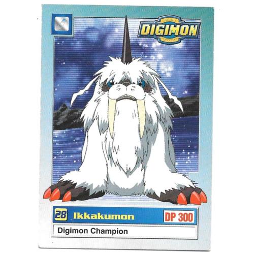 Carte Digimon - Ikkakumon N°28 - Dp 300 [Digimon Champion] - 1999