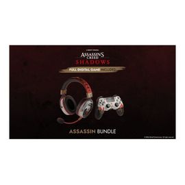 Lexip - Assassin Bundle - micro-casque - circum-aural - fréquence/Bluetooth radio de 2,4 GHz - filaire, sans fil - jack 3,5mm - blanc, noir, or, rouge - avec Ubisoft controller and Assassin's...