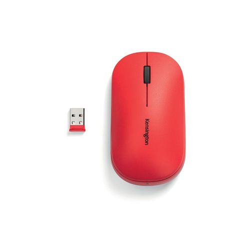 Kensington SureTrack - Souris - optique - 4 boutons - sans fil - 2.4 GHz, Bluetooth 5.0 LE, Bluetooth 3.0 - récepteur sans fil USB - rouge