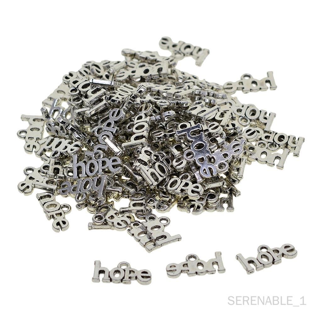 100 Breloques En Forme D'espoir Pour Bijoux, Bracelets, Boucles D'oreilles,