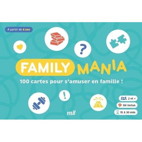 Familymania - 100 Cartes Pour S?Amuser En Famille ! - Jeu D?Ambiance - 2 À 6 Joueurs À Partir De 8 Ans