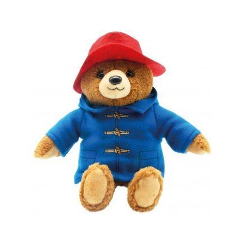Peluche Ours Paddington Avec Son Manteau Bleu Et Son Chapeau Rouge